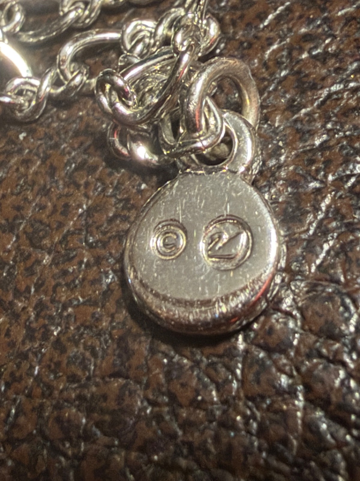 Swarovski Crystal Mini Teddy Bear Pendant Cord Necklace Austria Jewelry Signed