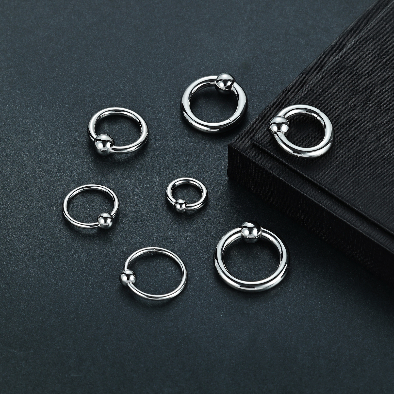 1 Pc Stainless Steel Hoop Earring Punk Large Gauge Earring Nose Piercing Jewelry