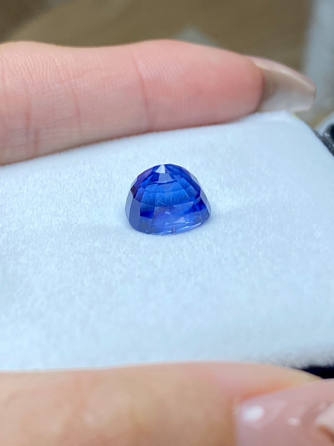 [jerseychou] Natural cornflower blue sapphire 6.15ct , Sri Lanka , GRS/LOTUS
