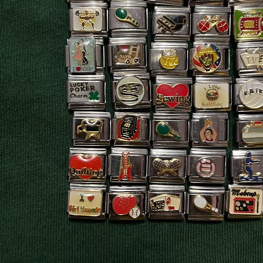 You Pick – Retro Y2K Italian Charm Link Hobby Themes Sports Music Film TV Crafts