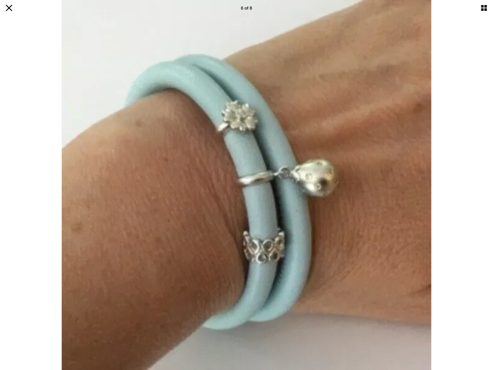 Endless jewelry by J. Lo Double Leather Wrap Charm Bracelet 8” 40cm charms avail