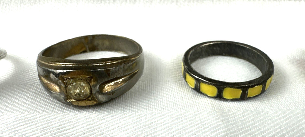 Fashion Ring Lot, 13 Different Rings of Various Designs and Sizes, Free Shipping