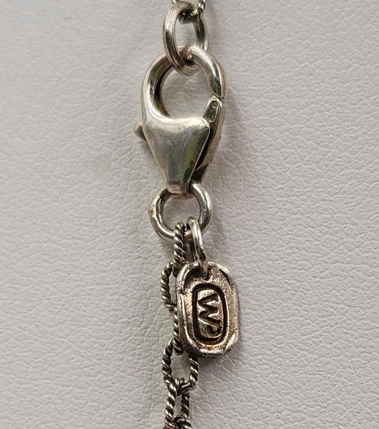 Waxing Poetic Scribbler Sentence 925 silver Beauty is endless so is love 30″