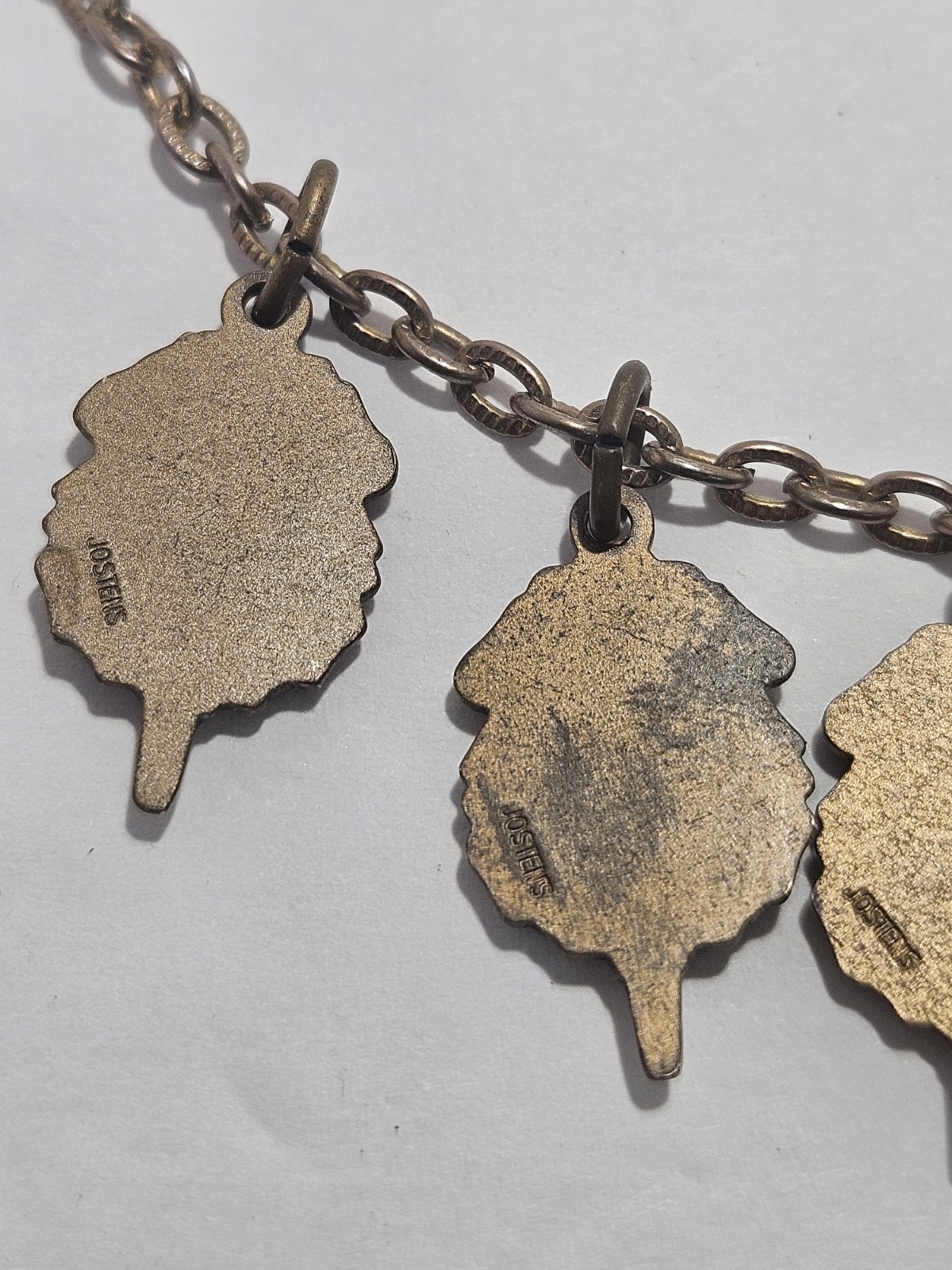 Vintage Jostens Academic Achievement Charm Necklace 9 Charms Scholarship