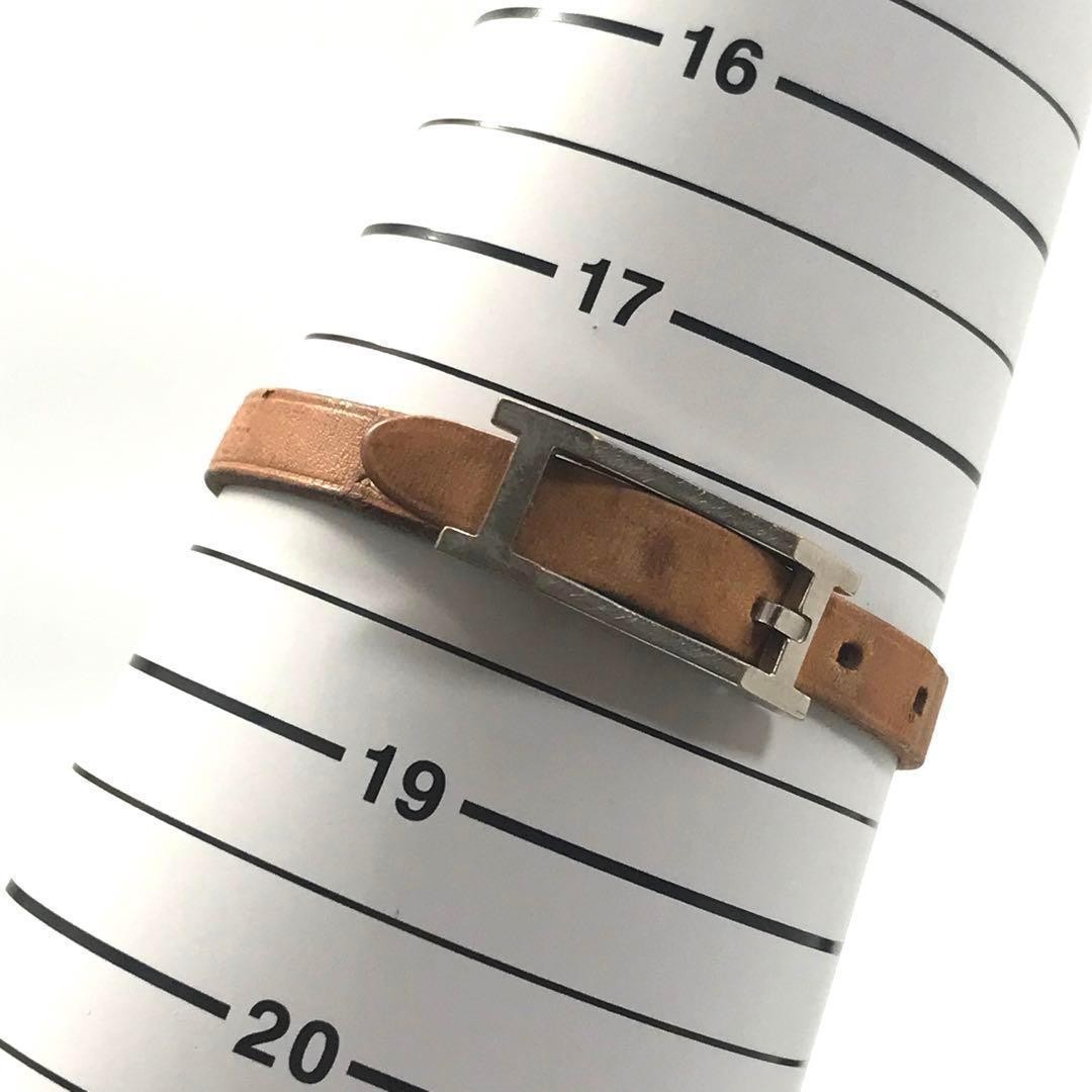 Hermes Appli 3 Leather Bracelet with Silver H‑Hardware Men’s Pre‑Owned
