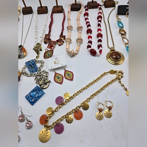 Lot of 13 Jewelry Sets Necklace Earrings Rings Bracelet Silver Gold Demi Parure