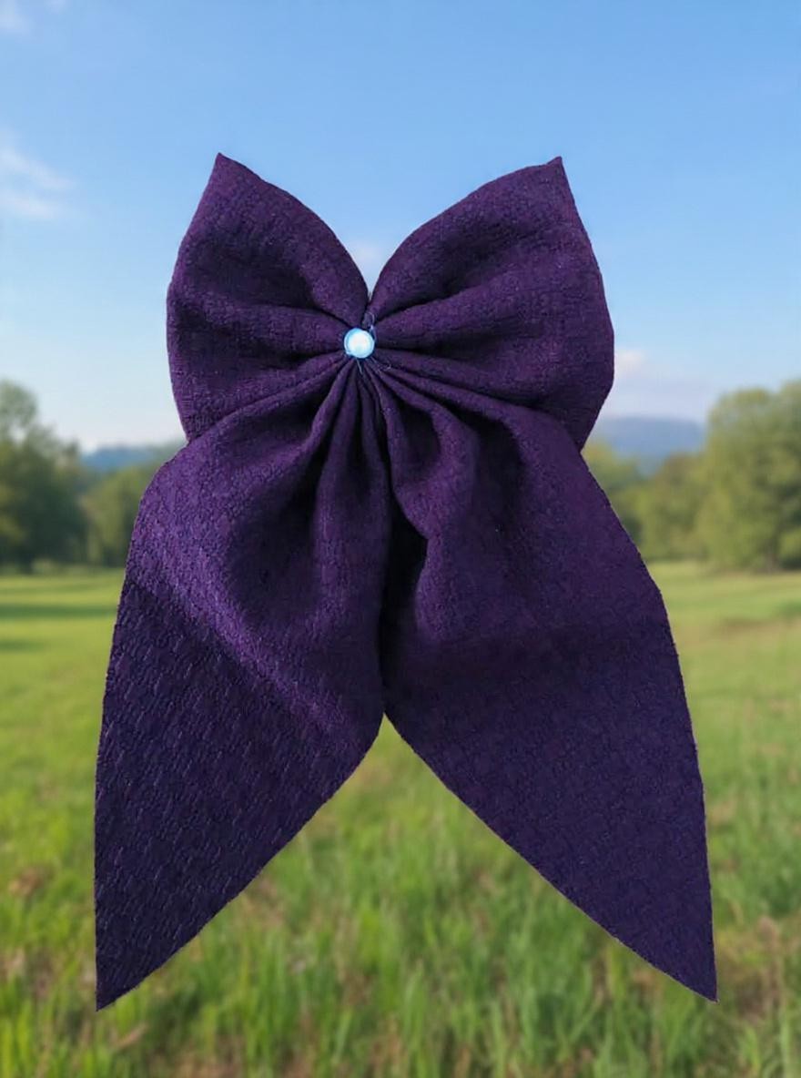 Large 8 inch pearl Bow Hair Clip Fabric Handmade Clip Hair Bow Women Accessories