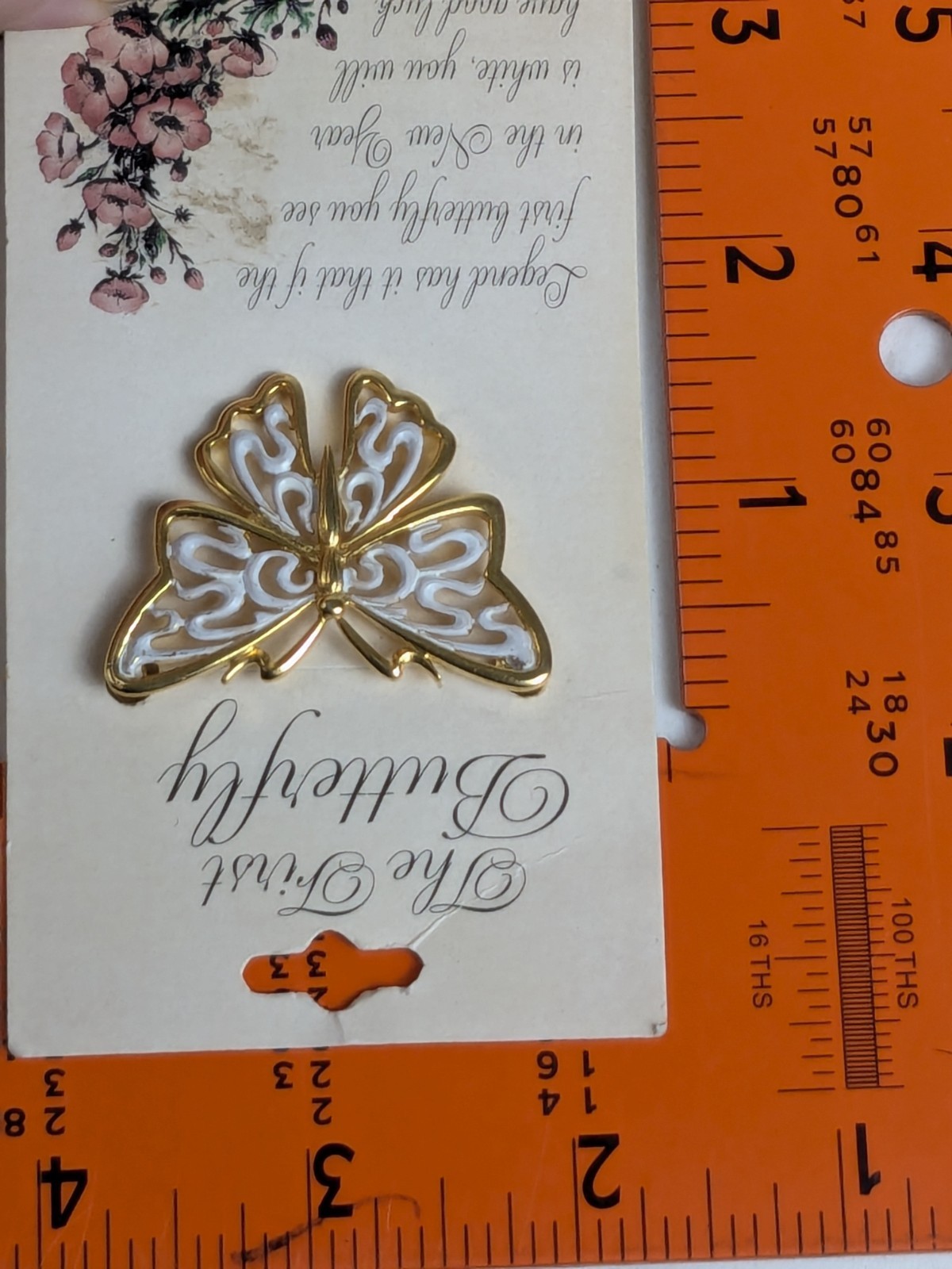 Vintage Roman Inc The First Butterfly Brooch Pin – B17A