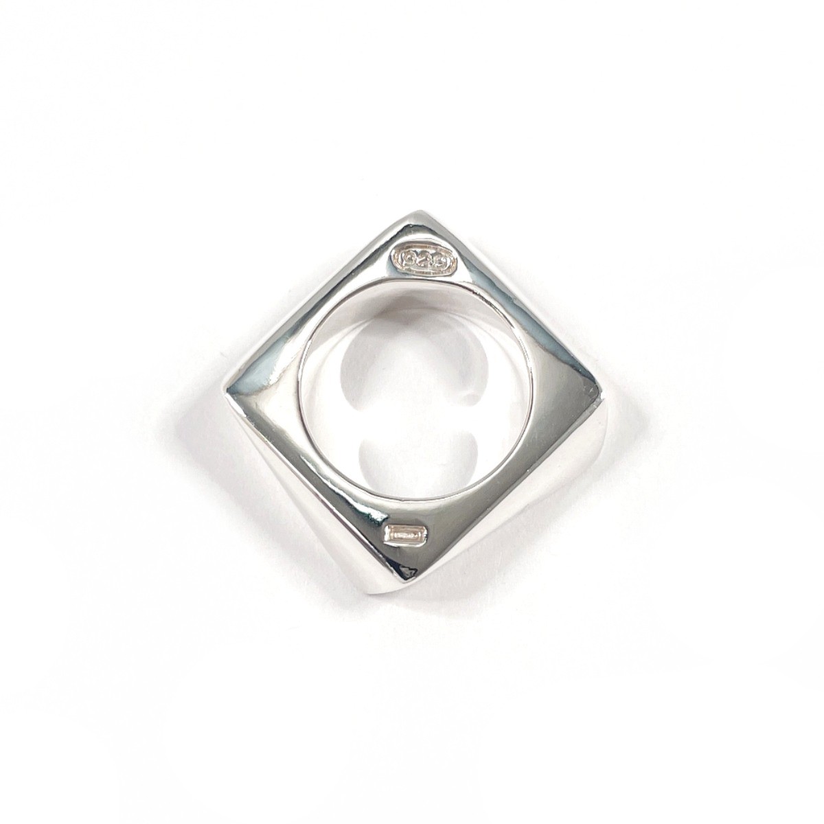 Salvatore Ferragamo Ring Square Silver925 US 5(US Size) Women vintage Accessory