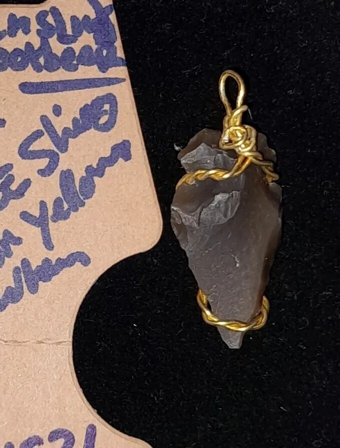 Twist Gold GP Arrowhead necklaces male female pendants jewelry new Gifts unisex