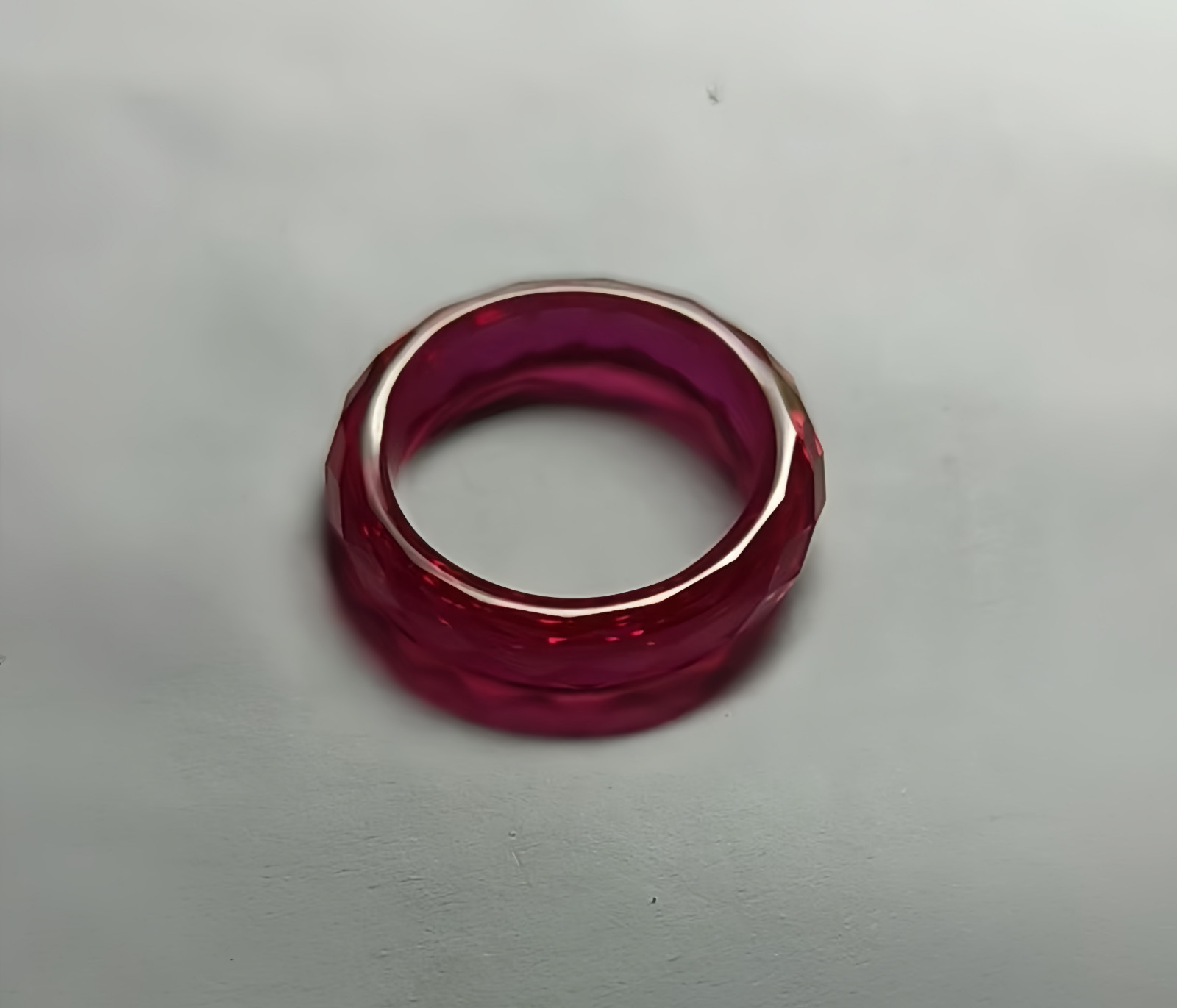 High Quality Red Ruby Ring, Lab-Created Corundum Ruby Ring AAAA+ Loose Gemstone