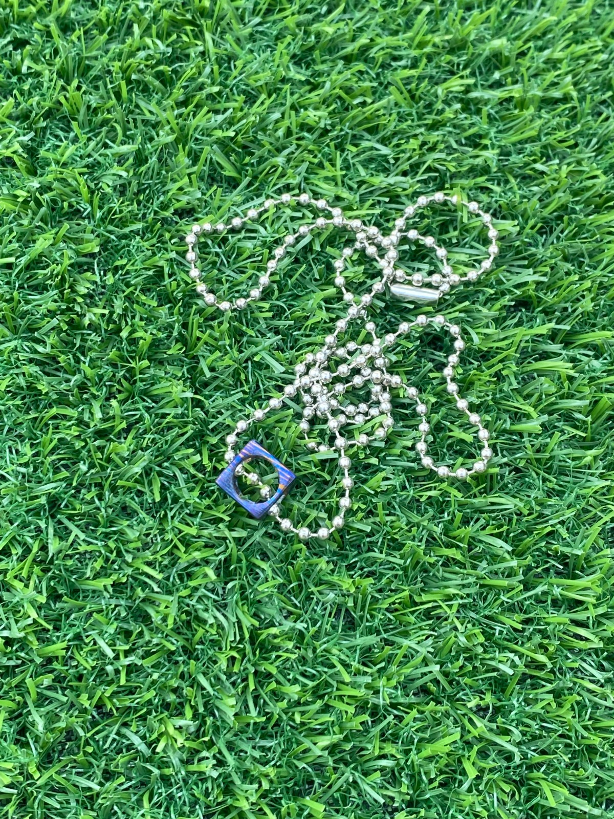 Timascus CNC MILL Cube Pendant Necklace Modern Minimalist Statement…