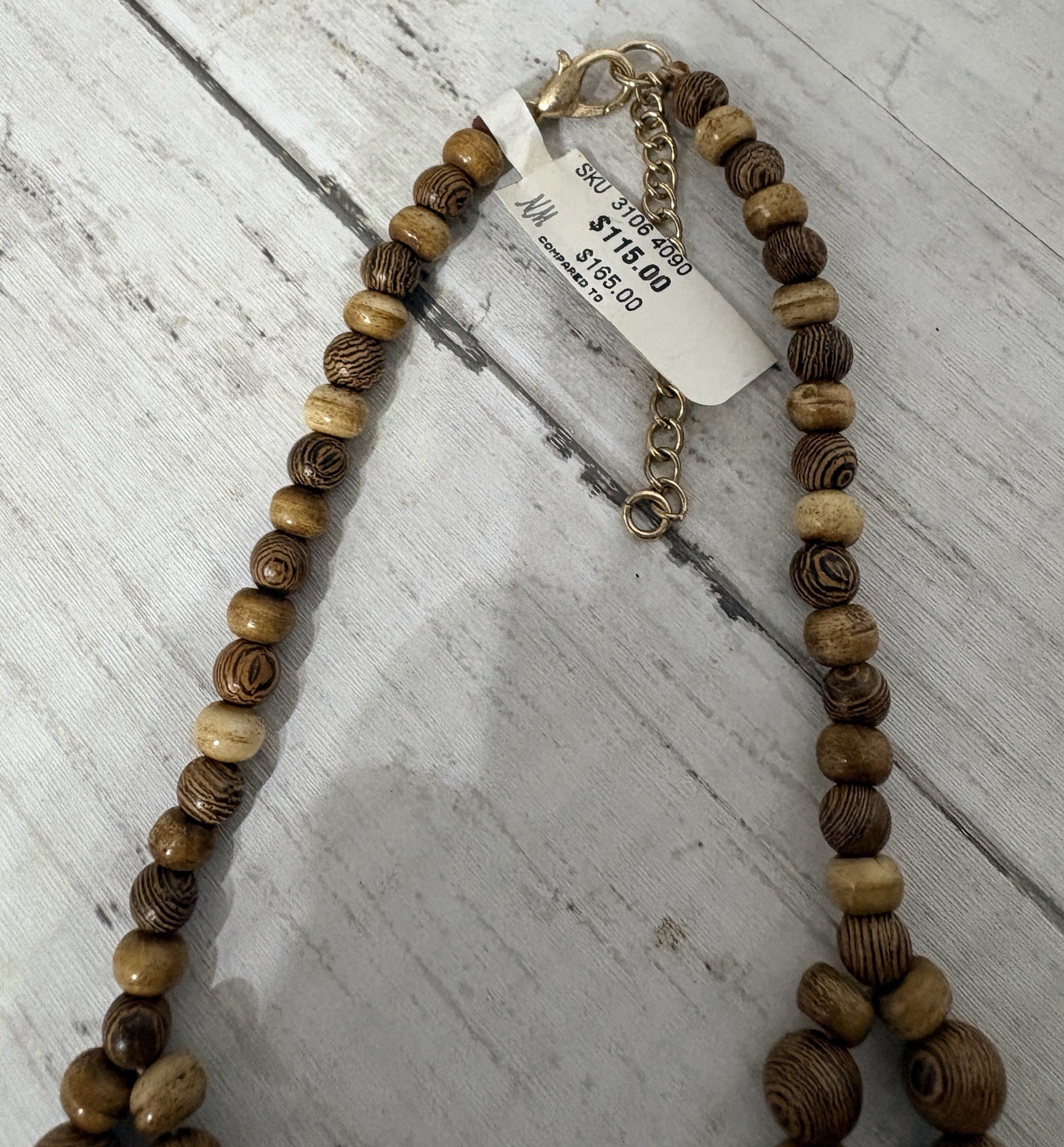 Chunky Sky Blue Jasper Slabs Double Strand Statement Artisan Necklace BNWT