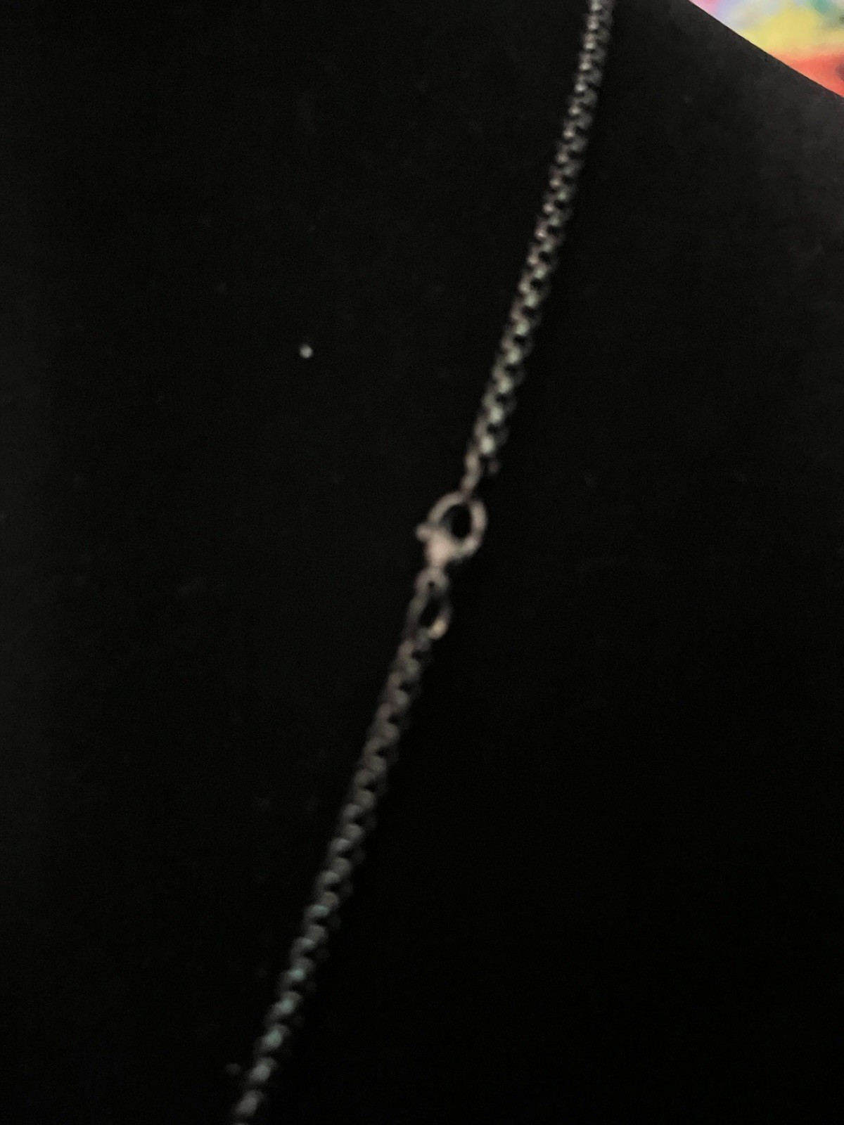 22” black plated bead chain with 5A cz cross pendant iced out