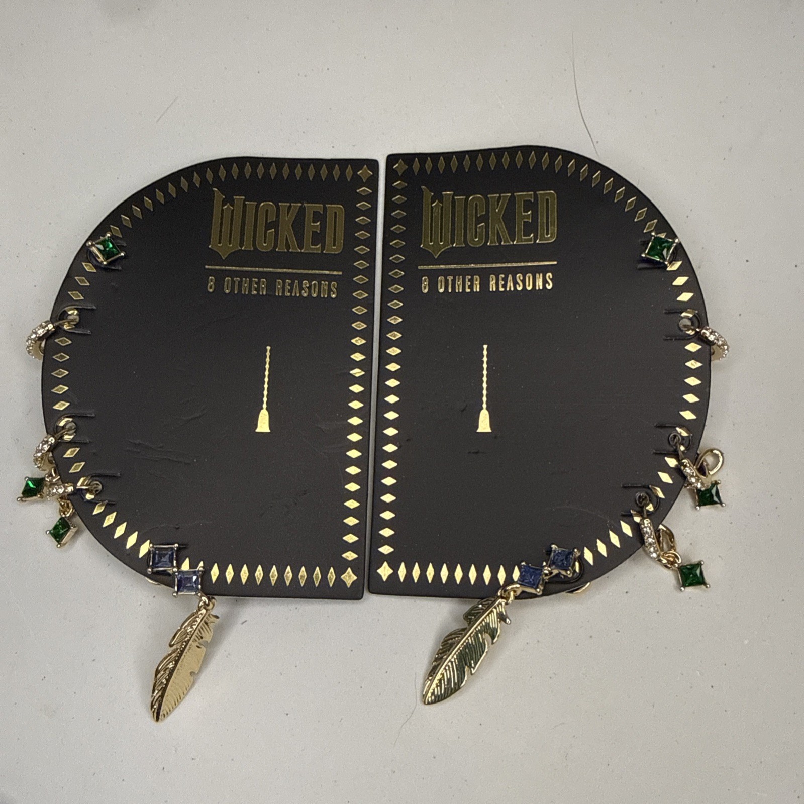 NEW Wicked X 8 Other Reasons Destined To Fly Earring Set 5 Pairs 18k Gold Plate