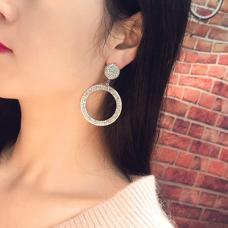 6 Kinds Of 925 Sterling Silver Earrings CZ Hoop Earrings Set For Women Jewelry