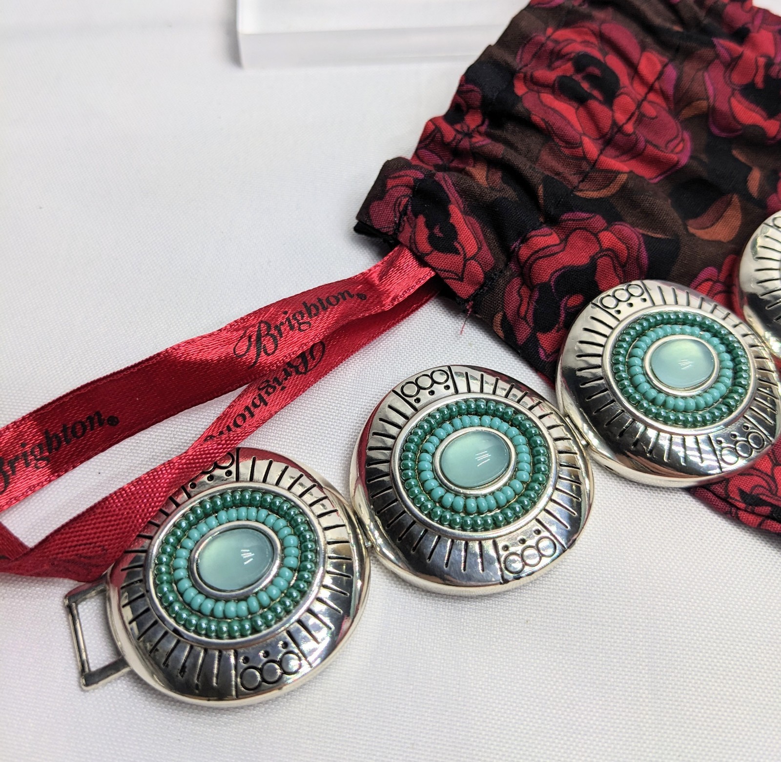 Brighton Vista Earrings And Bracelet W/ 1″ Extender And Branded Dust Bag, SCARCE