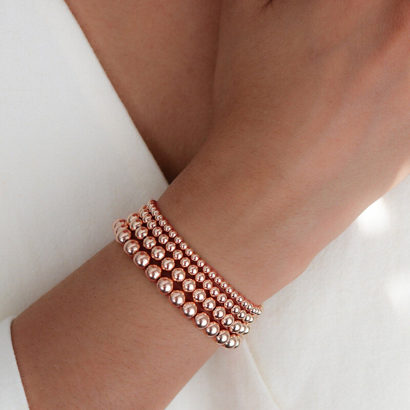 Bohemian Gold Filled Beads Beaded Beaded Stretch Stackable Bracelets Men Women