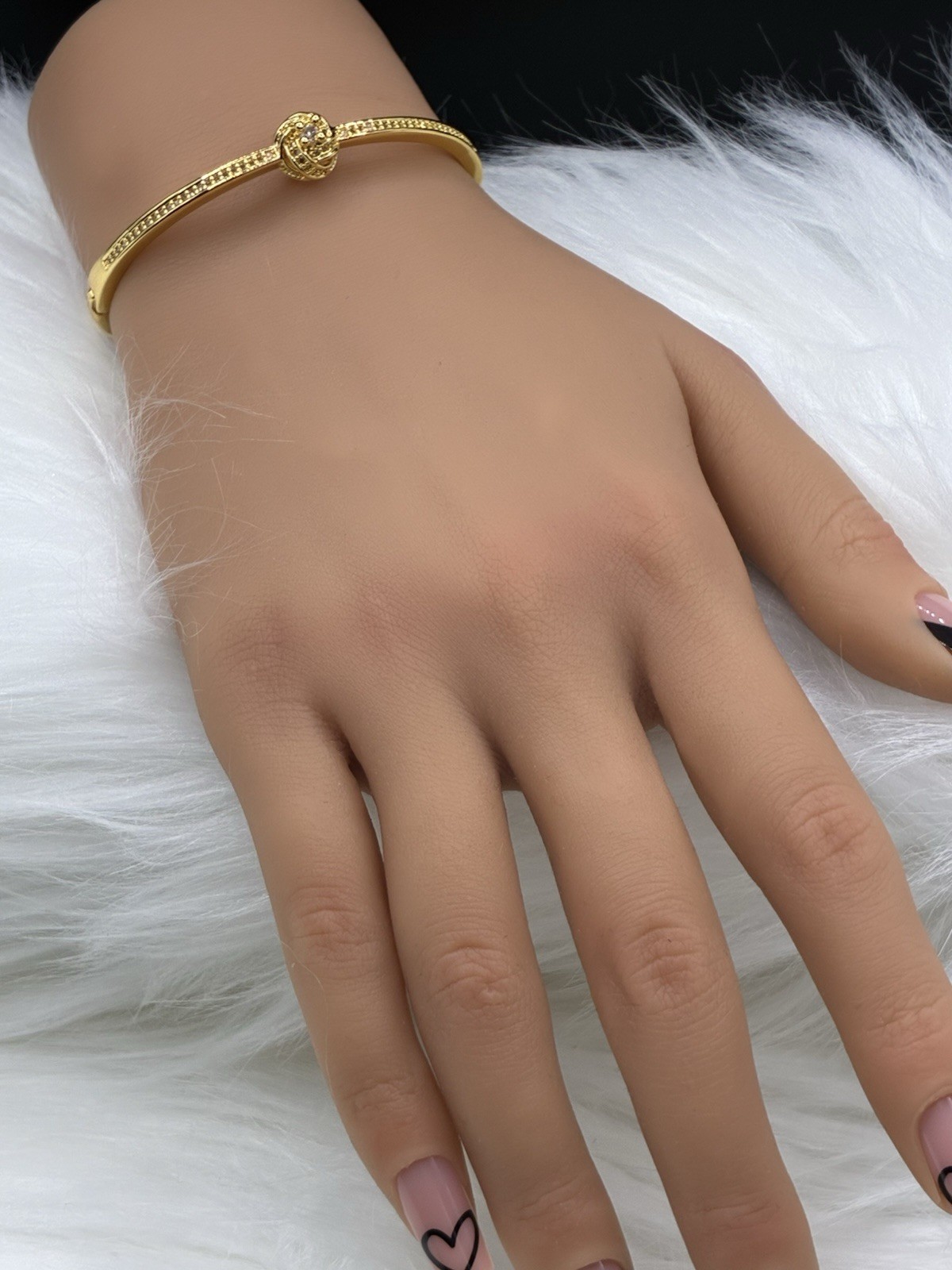 Gold Color Bracelet Bangle Perfect For Any Occasion Alloy Fancy And Elegant