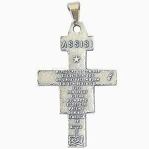 San Damiano crucifix – Pewter (4.1cm or 1.6″) Rosary/Pendant