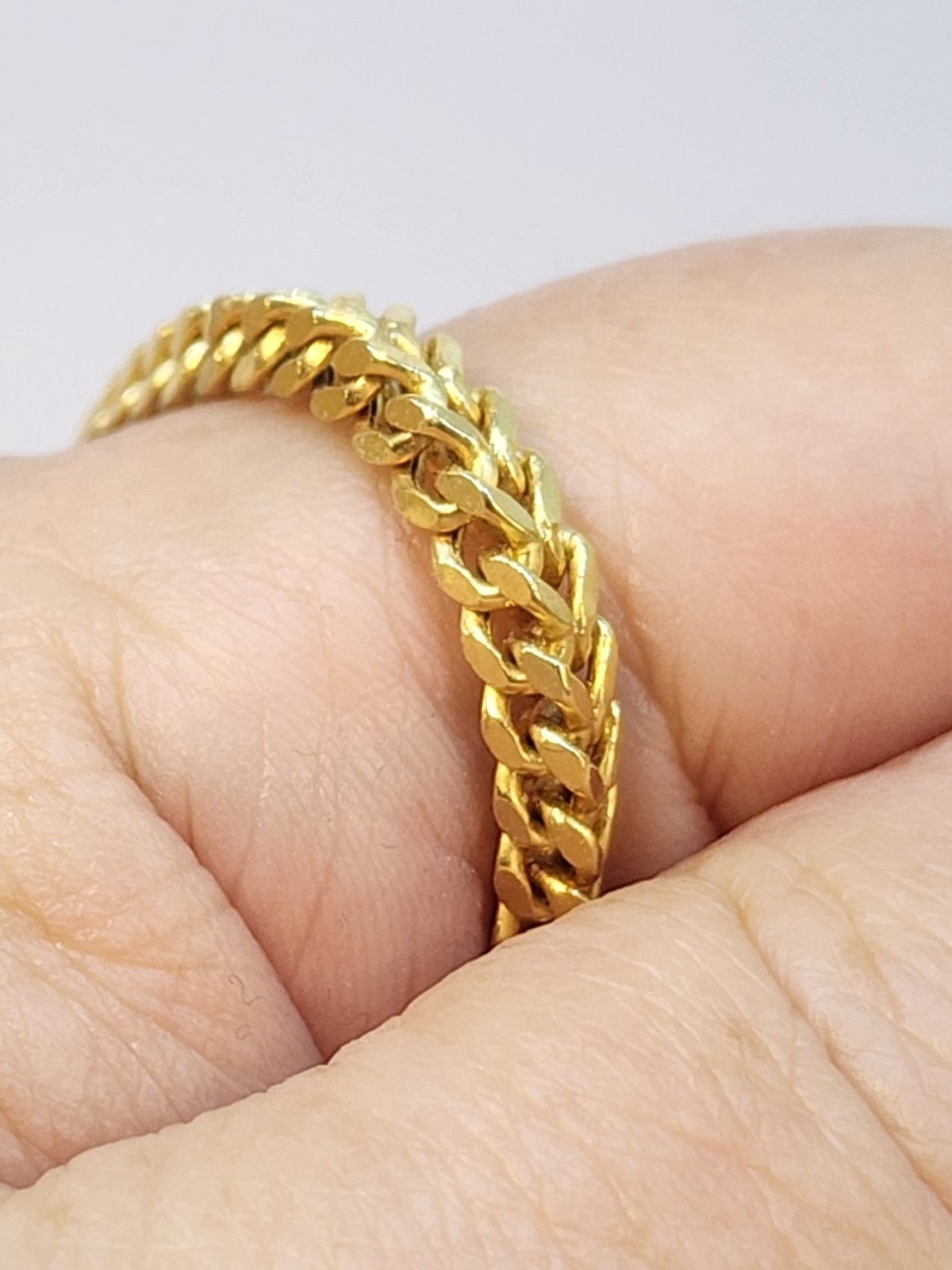NICE 15.7g Weight 14K Yellow Gold Box Chain 20″ Necklace