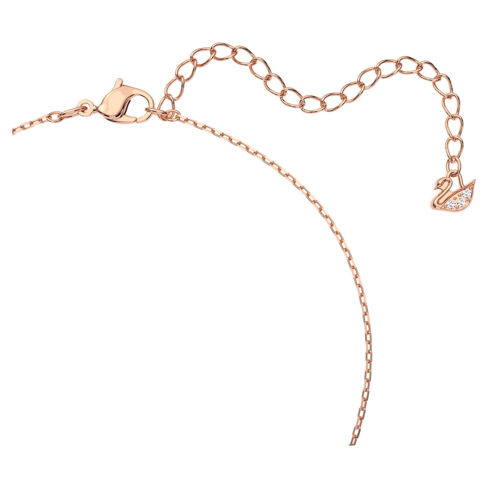 Swarovski Swan Necklace, Swan, Pink, Rose Gold-Tone Plated 5469989