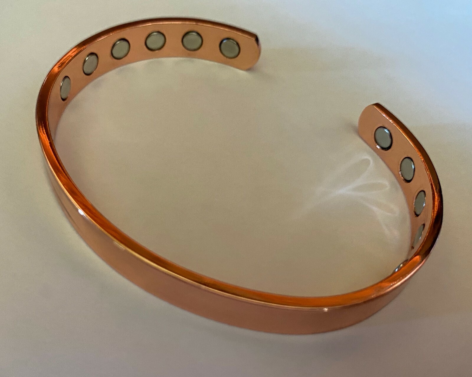 Pure Copper Bracelet 12 Powered Magnets Fashion Arthritis Men Women Cuff New