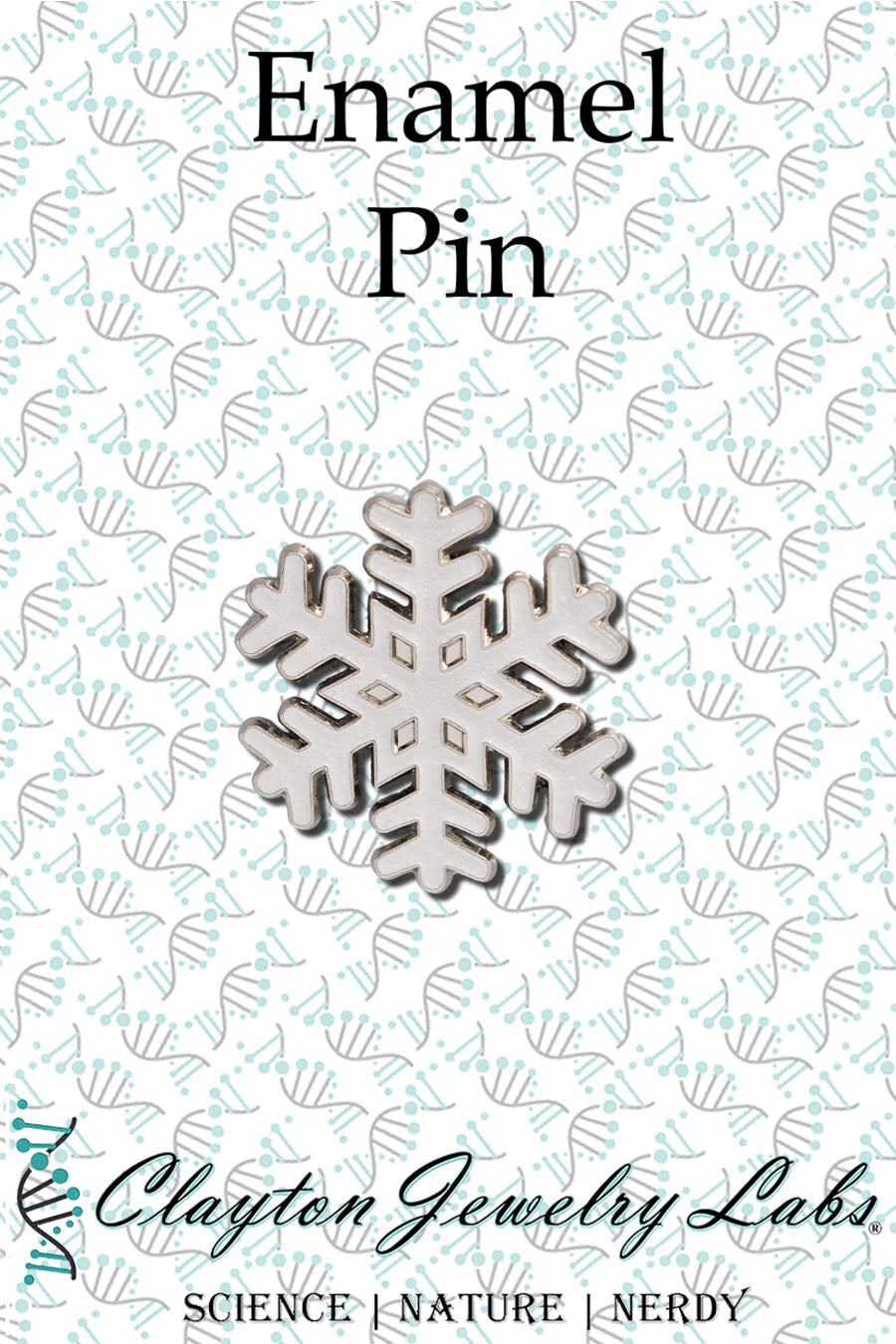 Snowflake Glitter Soft Enamel Lapel Pin