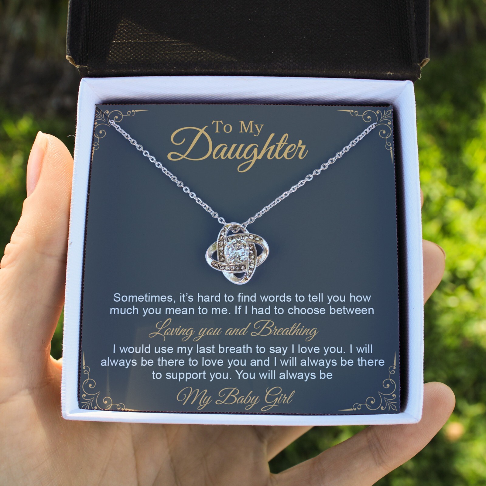 To My Daughter Necklace, Gift to My Daughter, Graduation Gift for Daughter