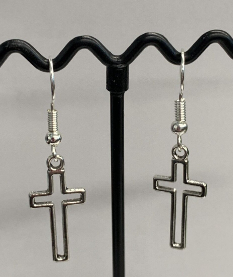 Cross Earring, Christmas Earring, Easter Earring, Cross Outline Earring, Jesus