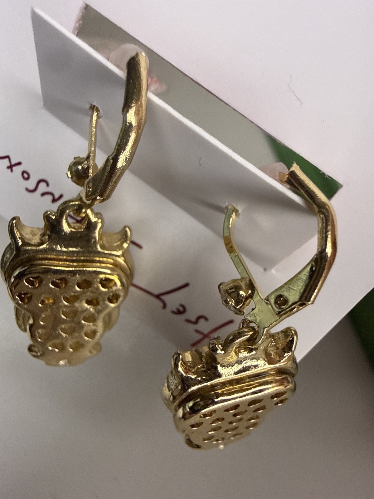 NEW Betsey Johnson Owl Critters Drop Cute Whimsical Faux Pearl Design Earrings