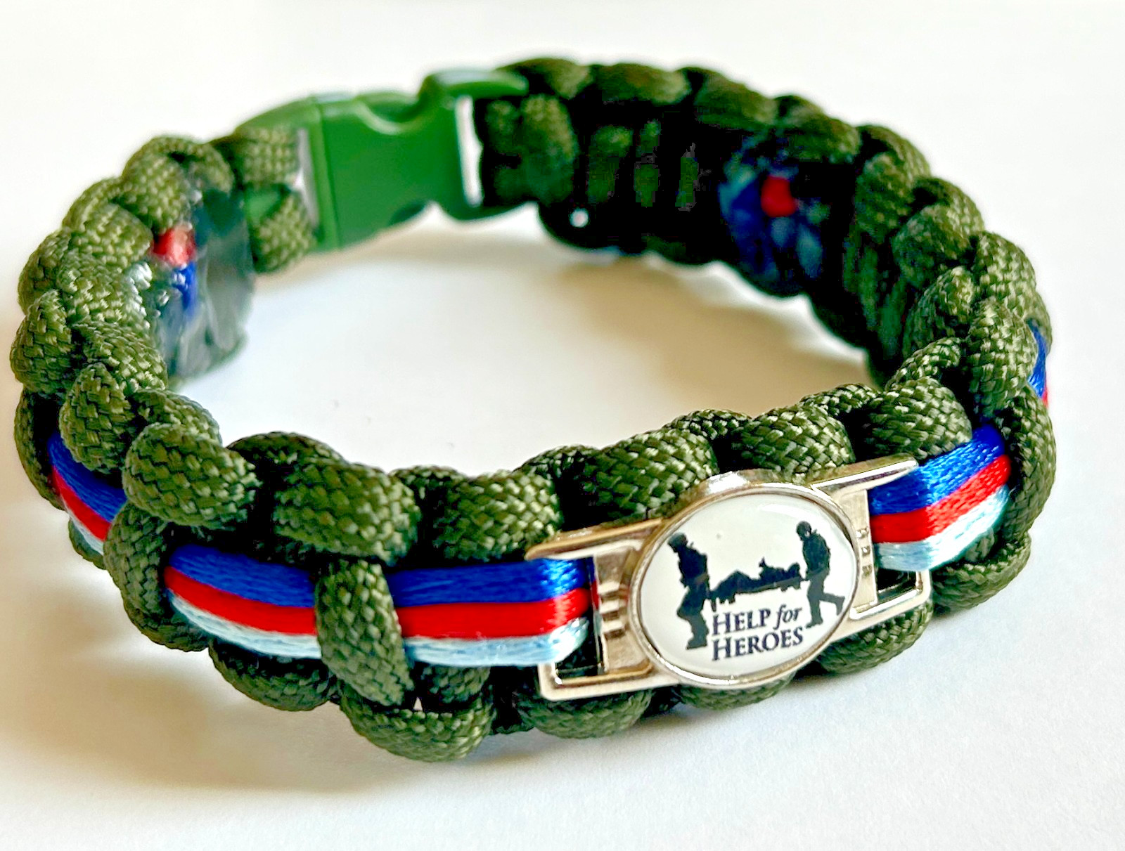 MILATARY COLOURS : Help4 Heroes Oval Stretcher Badge Bracelet(3 Sizes/7 Colours)