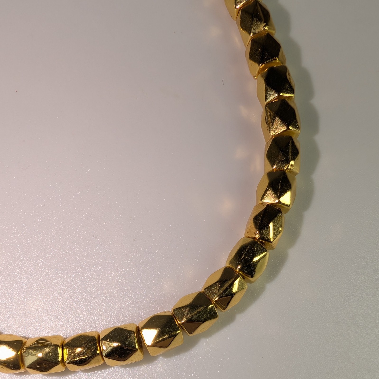 Lot of 3 Gold Tone Bracelets with Star Heart And Geometric Beads, Lobster Clasp
