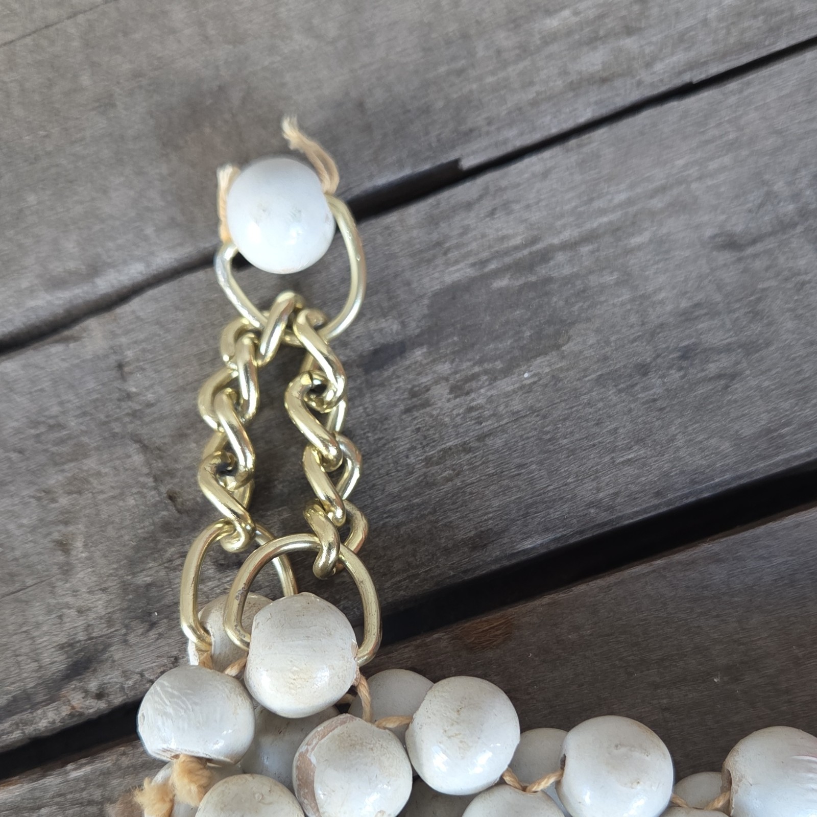 Vintage White Beeded Purse