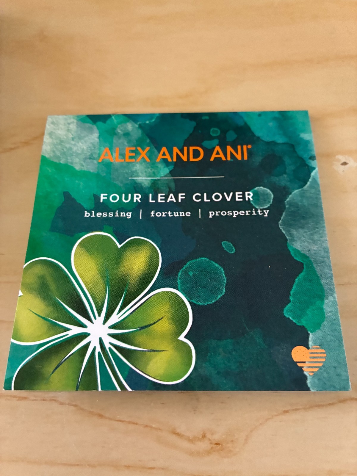 Alex and Ani Art Infusion Set, Four Leaf Clover