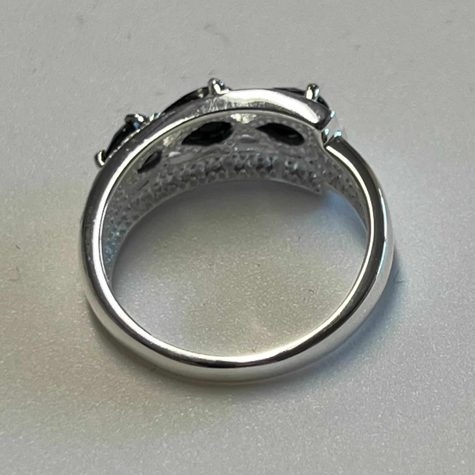 Women’s Silver Ring With Black Onyx And Silver Ring Size 7.5 Gem13