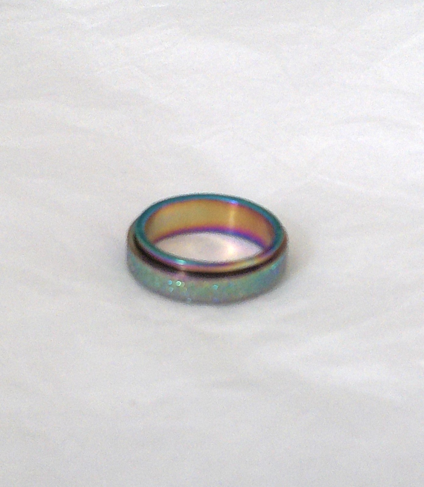 New Stainless-Steel Multi Colors Spinner Ring Size 8 Perfect for All Occasions
