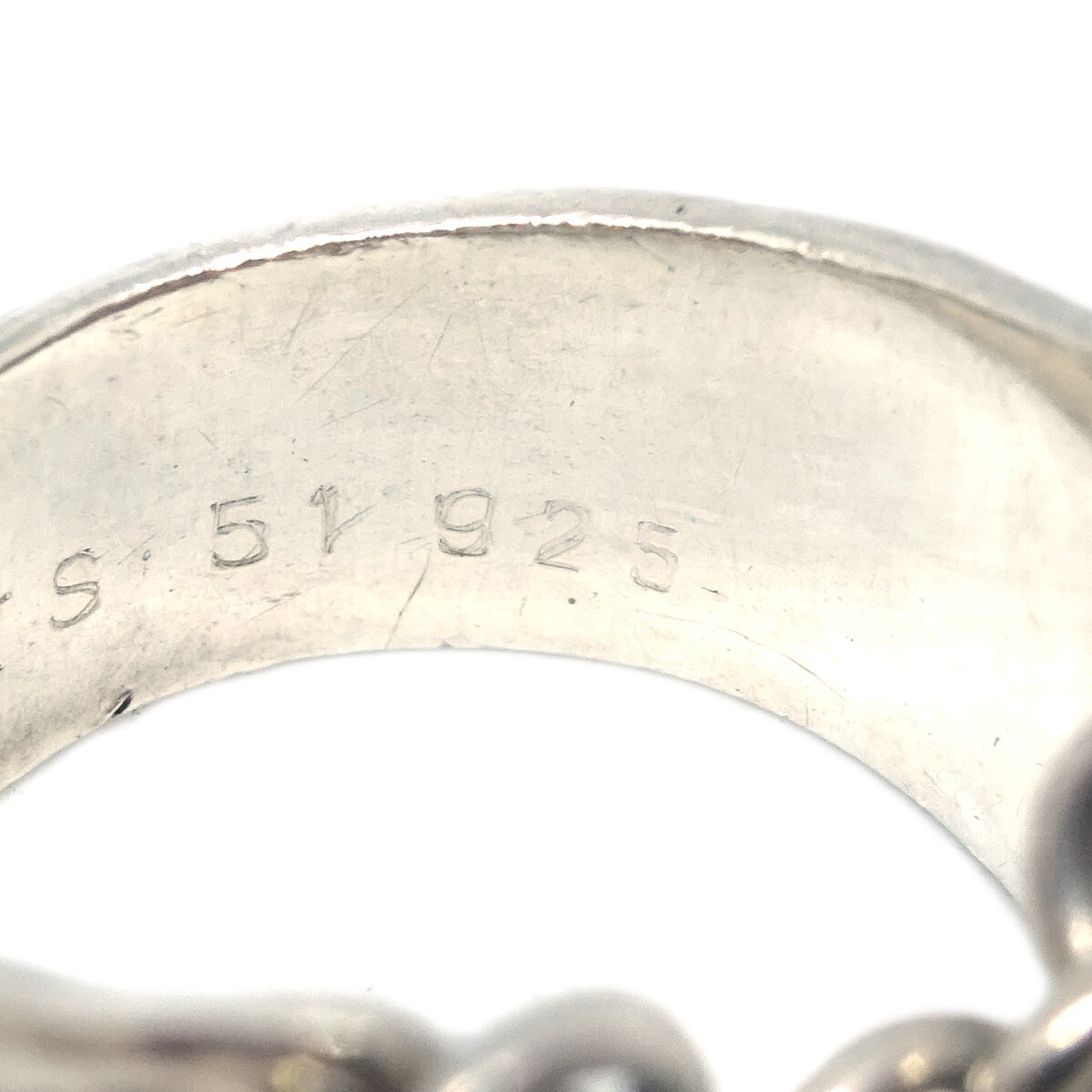 Hermes Ring Silver 925 #51 #47 #7 124083
