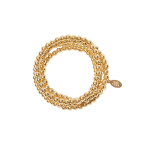 8 Other Reasons Bubble Bangle Set, 18k Gold Plated, Hypoallergenic, Brand New.