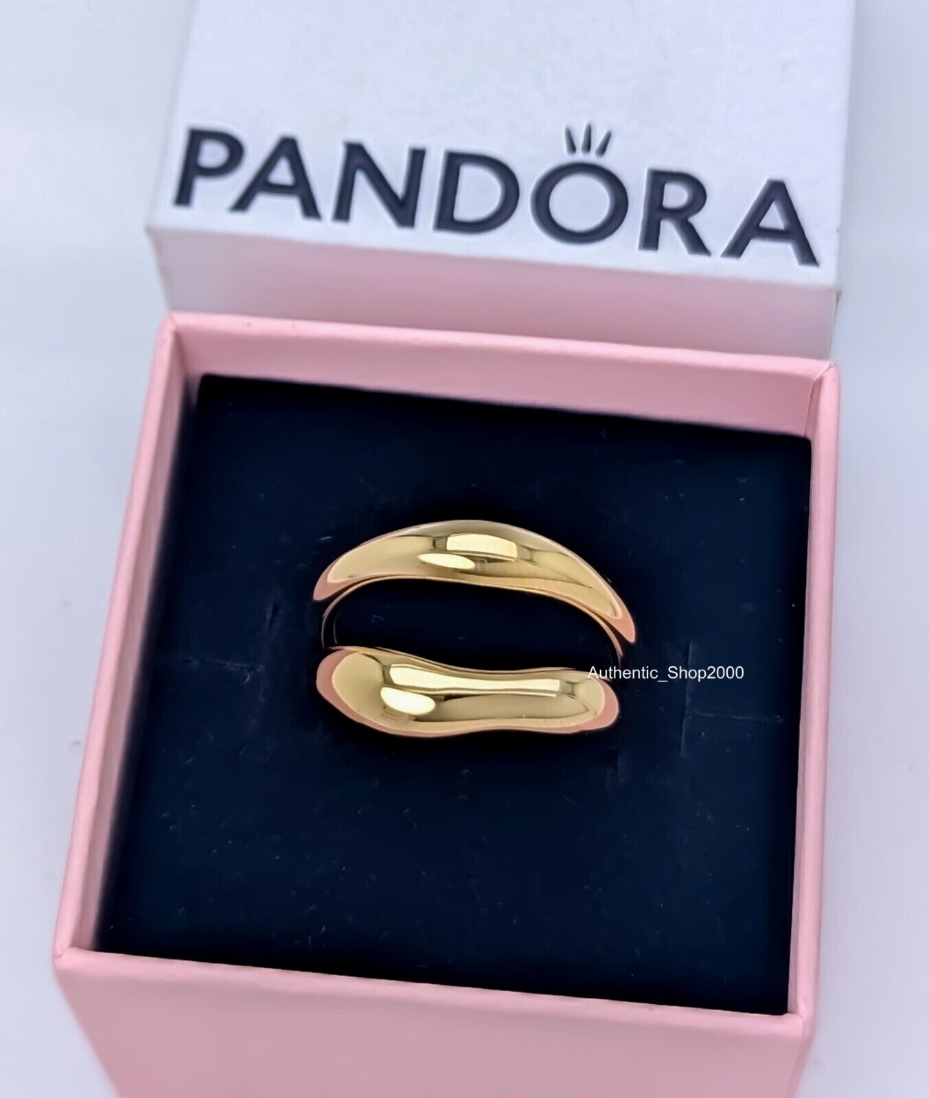 New 100% Authentic PANDORA ESSENCE Organically Shaped Stacking Rings 163264C00