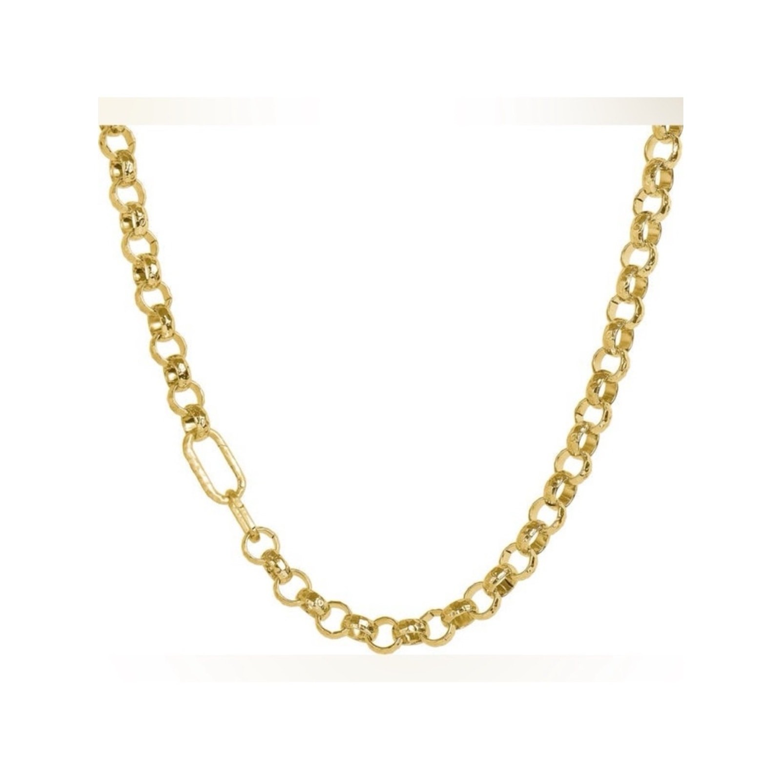 Dean Davidson Nairobi Statement Chain Link Necklace 22k Gold Plate NWOT