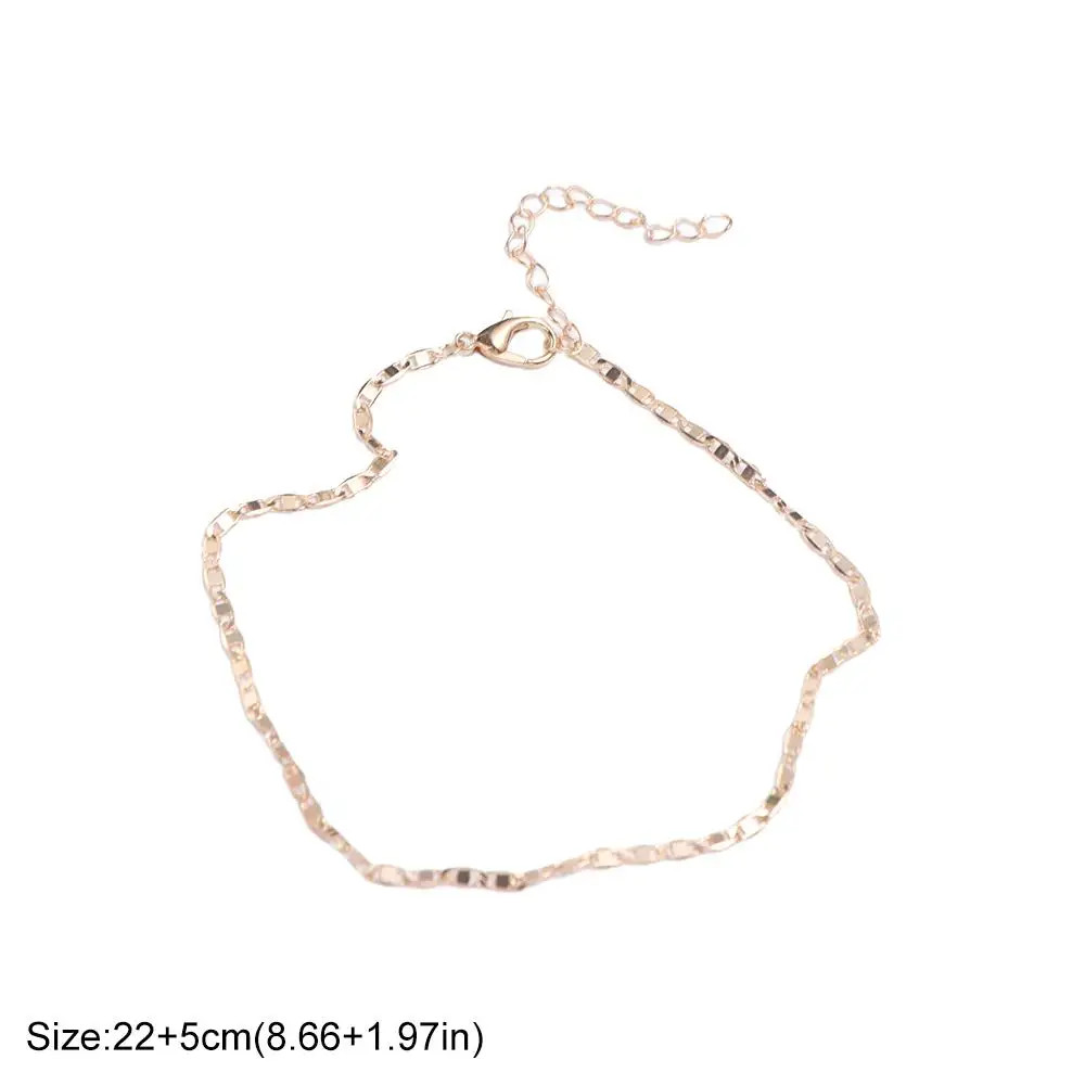 Retro Alloy Sexy Chain Anklet Gold/Silver Bohemian Ankle Bracelet Foot Chain Bar