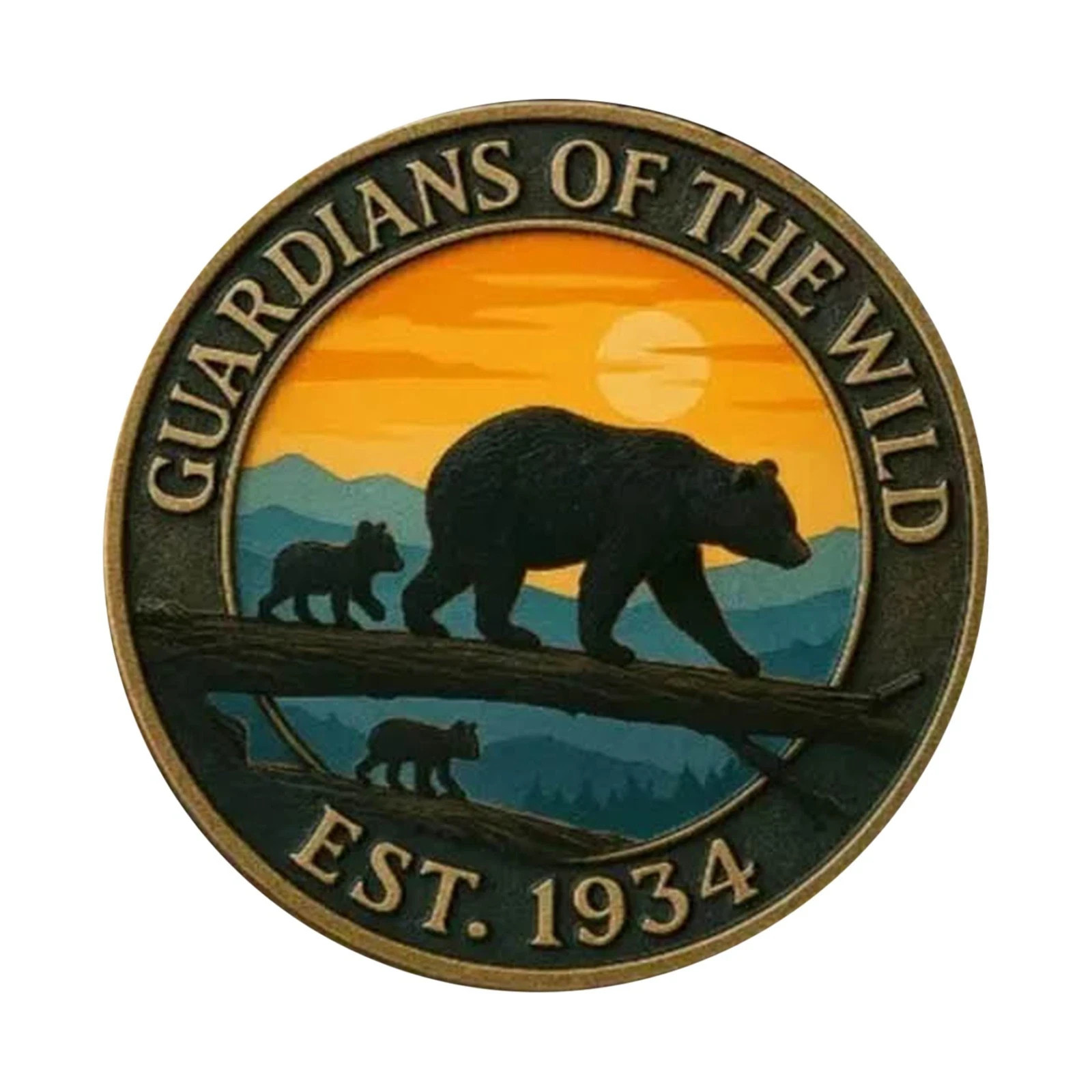 Limited Edition National Park Commemorative Coin: Bear