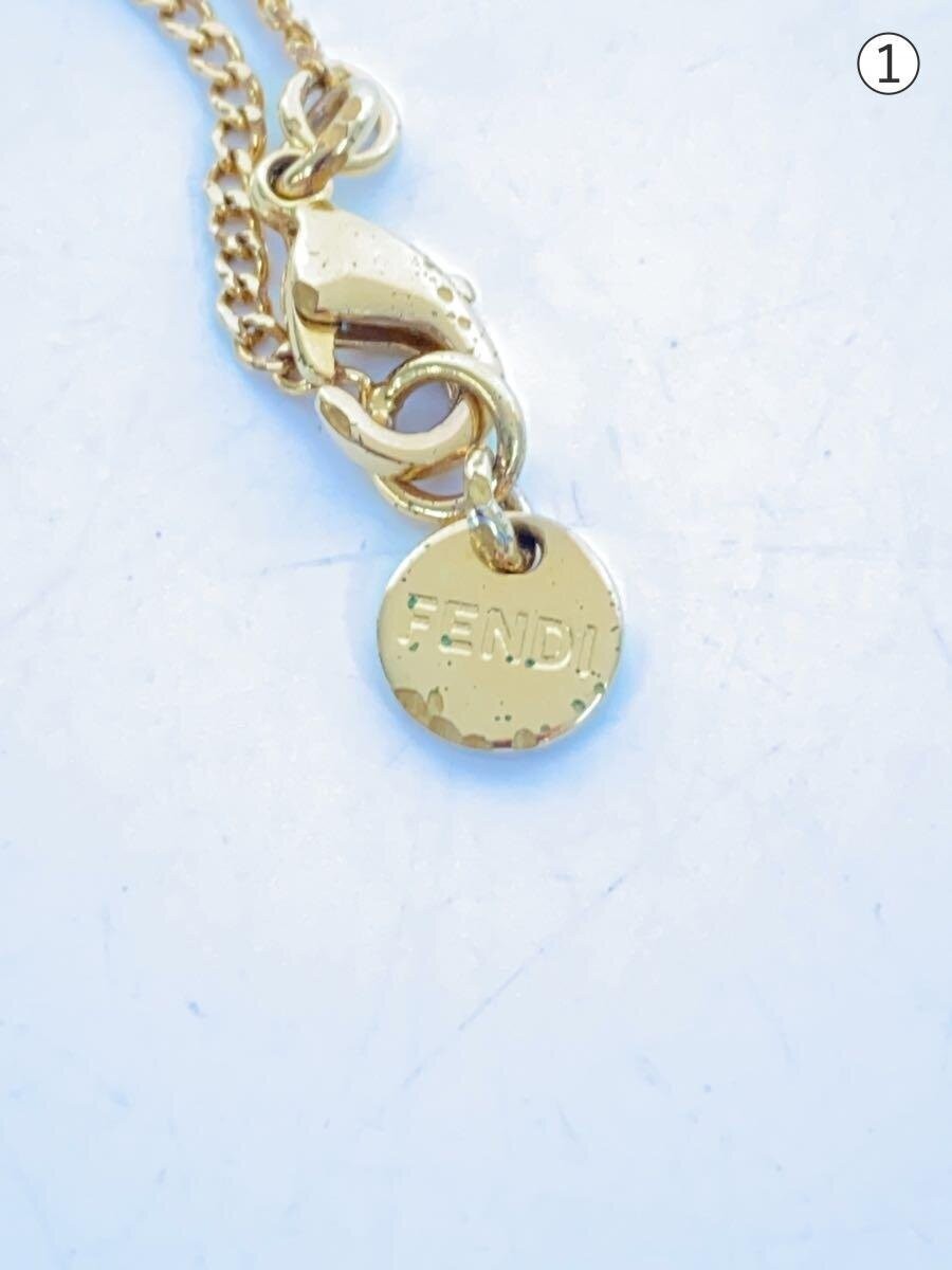 Fendi Women’s Gold Necklace with Pendant Fashion Jewelry Accessory