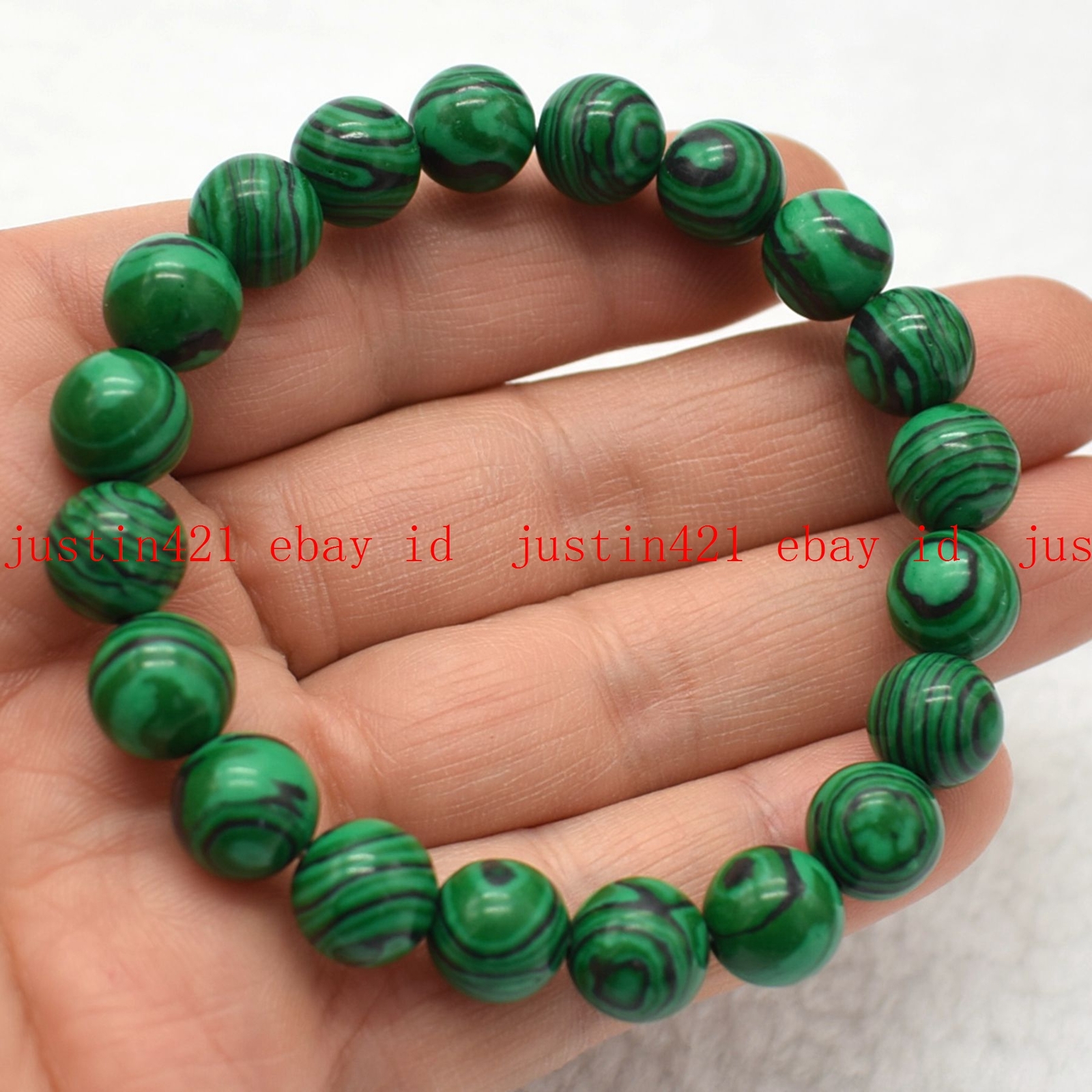 Fashion 6/8/10/12mm Green Malachite Gems Round Beads Necklace Bracelet Earrings