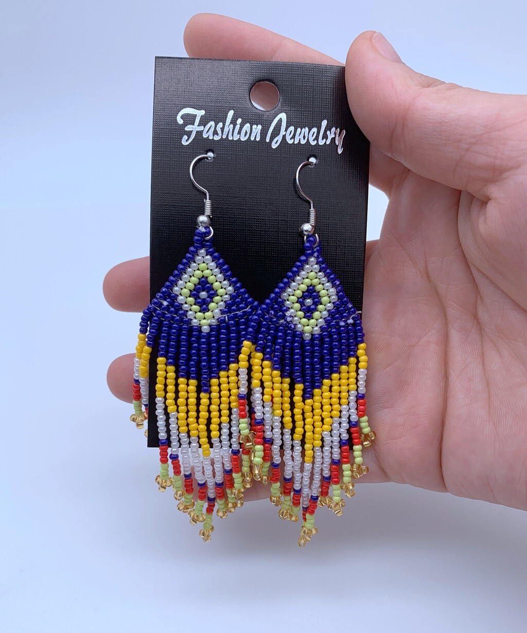 BOHO Seeds Beaded Earrings Fringe Tassel Bohemian Dangle Drop Handmade Jewelry