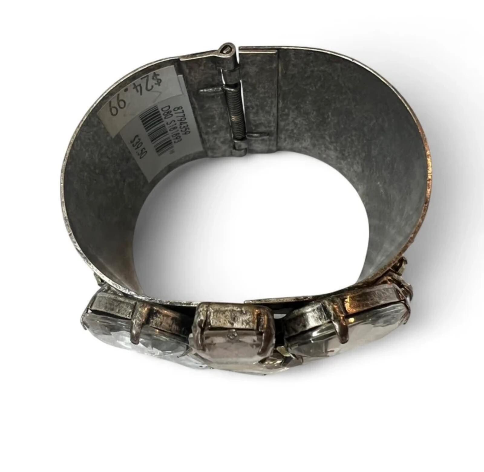 Statement Vintage Rhinestone Cuff Bracelet
