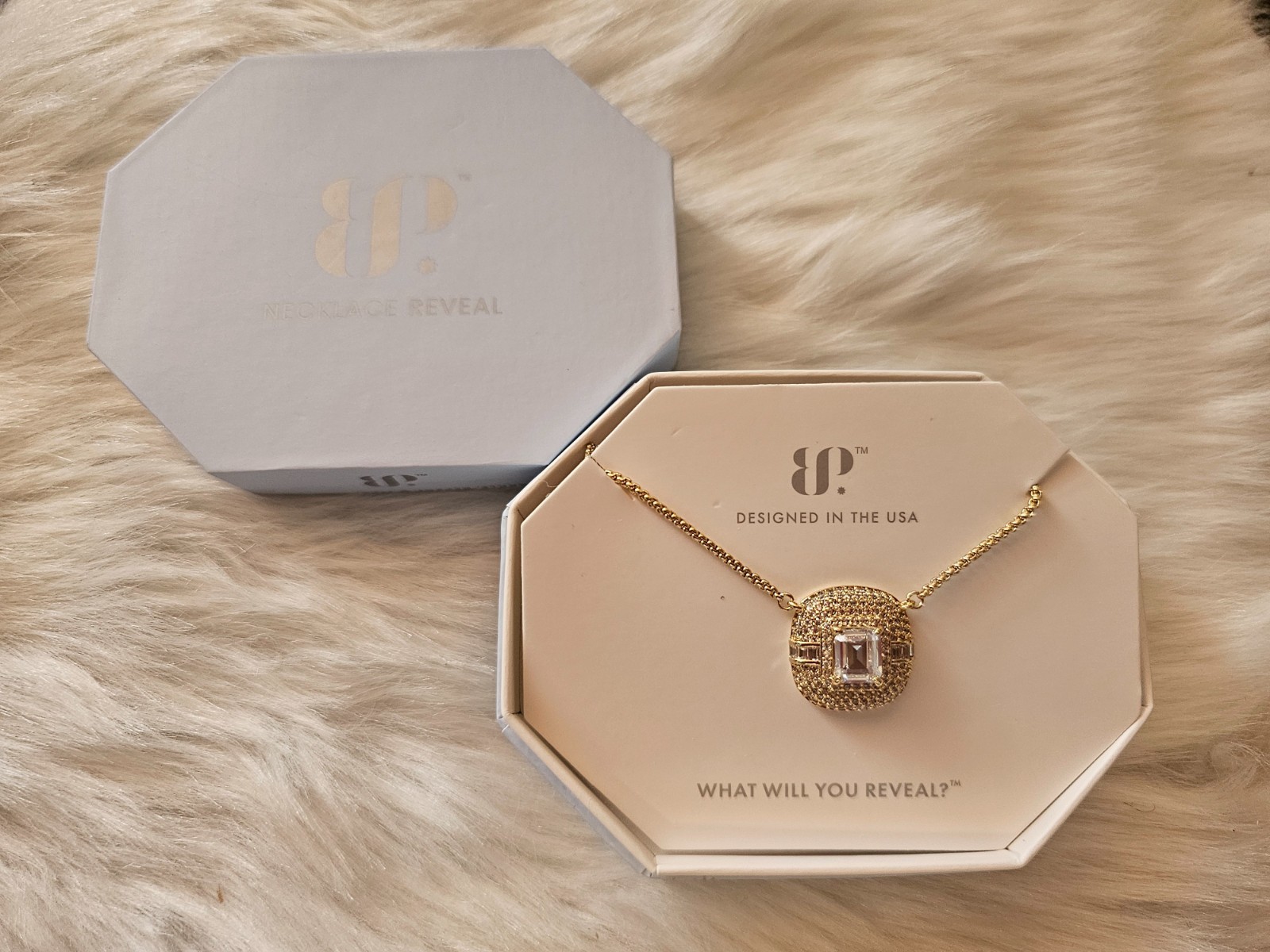 Bomb Party OG Necklace Diamond CZ on Gold Plating “The Unseen We Carry NK39502