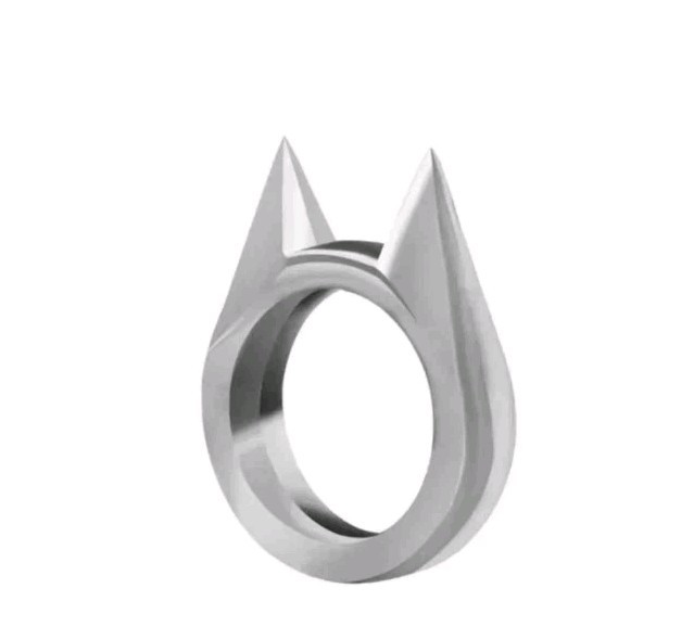Cat Ring Stainless Steel Defensive Portable Personal Protection Tool Metal Rings