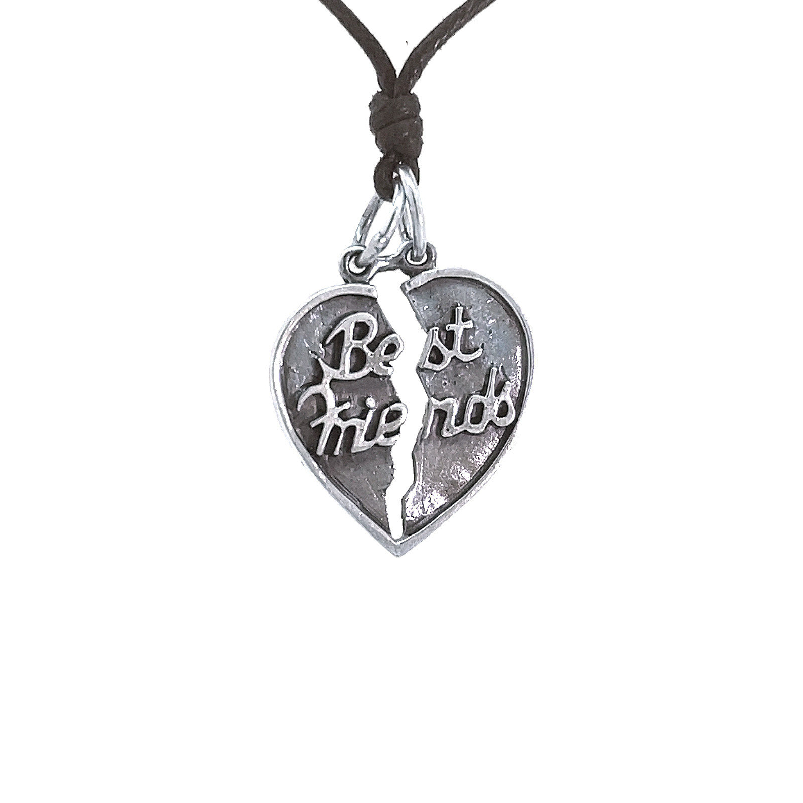 Best Friend 92.5 Sterling Silver Charm Necklace Pendant Jewelry